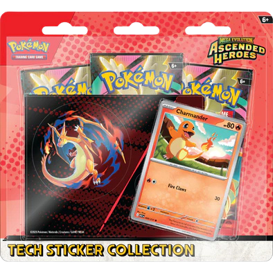Pokemon - Ascended Heroes - Tech Sticker Collection - Charmander