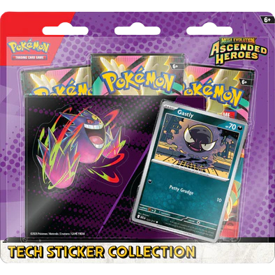 Pokemon - Ascended Heroes - Tech Sticker Collection - Ghastly